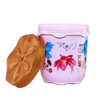 Flora Print Container ( plastic ) 1L .