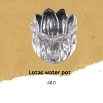 Lotas water pot glass (Buddha offerings item )