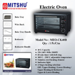 ELECTRIC OVEN W/R - 40LTR (MEO-CK40B)