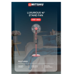 STAND FAN WITH TIMER  *(MSF-1655)