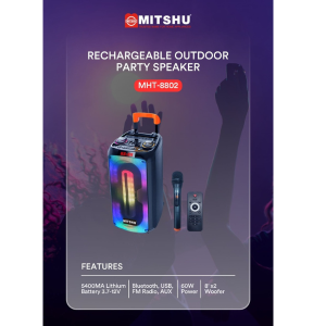 PARTY SPEAKER (8"X2)  (MHT-8802 )