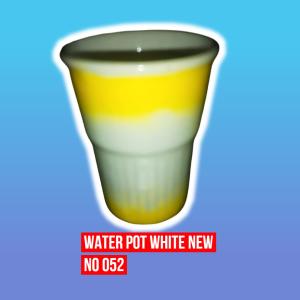 Water pot white new ( ceramic )
